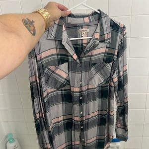 Merona Size medium plaid shirt